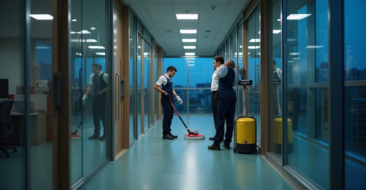 What is the difference between cleaning and commercial cleaning?