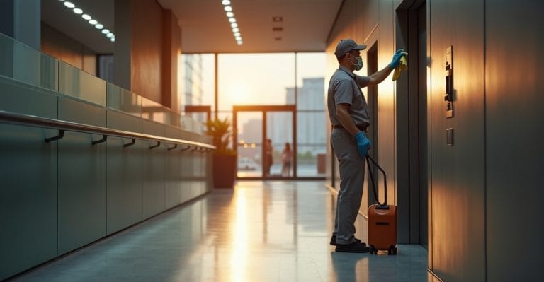 high-touch area cleaning