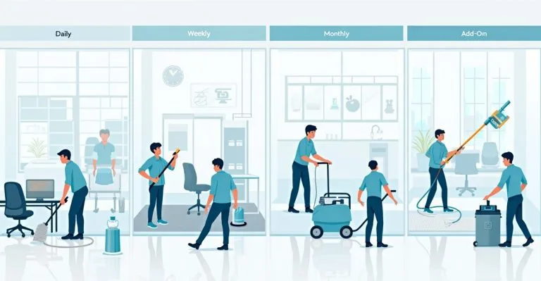 office cleaning service inclusions