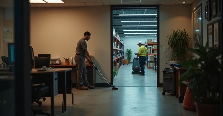 office vs industrial cleaning