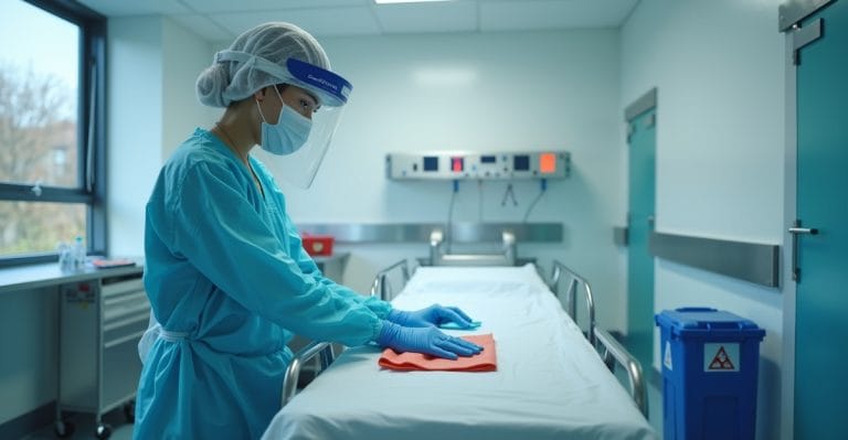 specialised medical cleaning staff