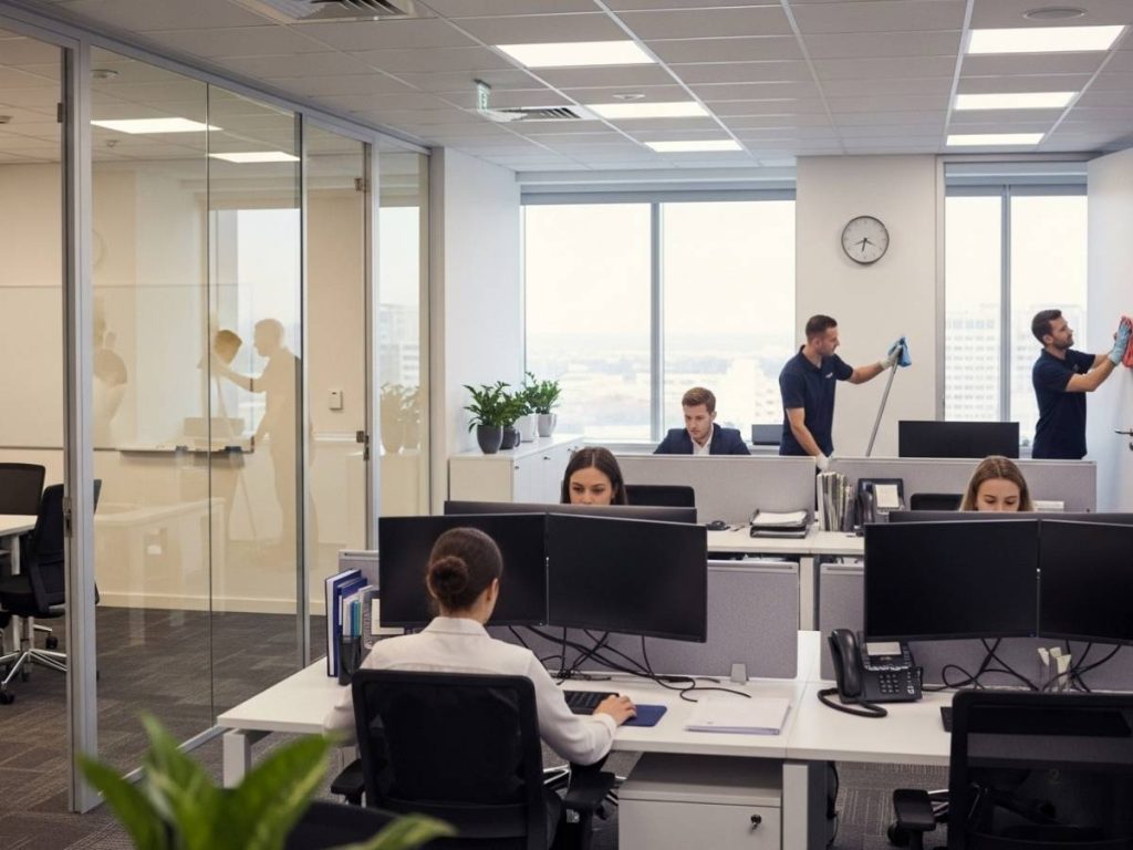 Clean and well-maintained office environment supporting professionalism and employee wellbeing.