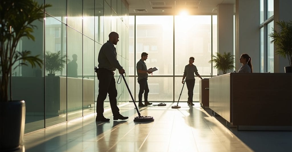 scheduled commercial cleaning