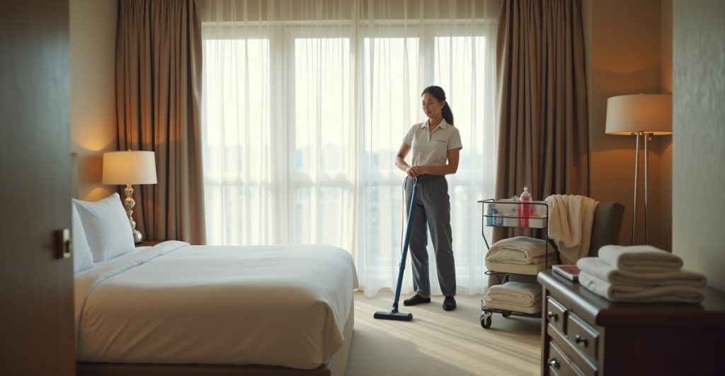 how long does it take to clean a hotel room